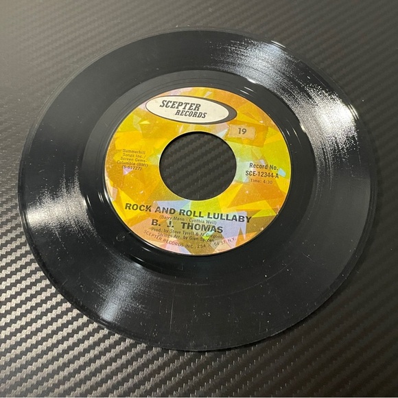 Scepter SCE 12344 - B.J. Thomas - Rock & Roll Lullaby/ Losing Touch - Vinyl Only - Picture 1 of 2